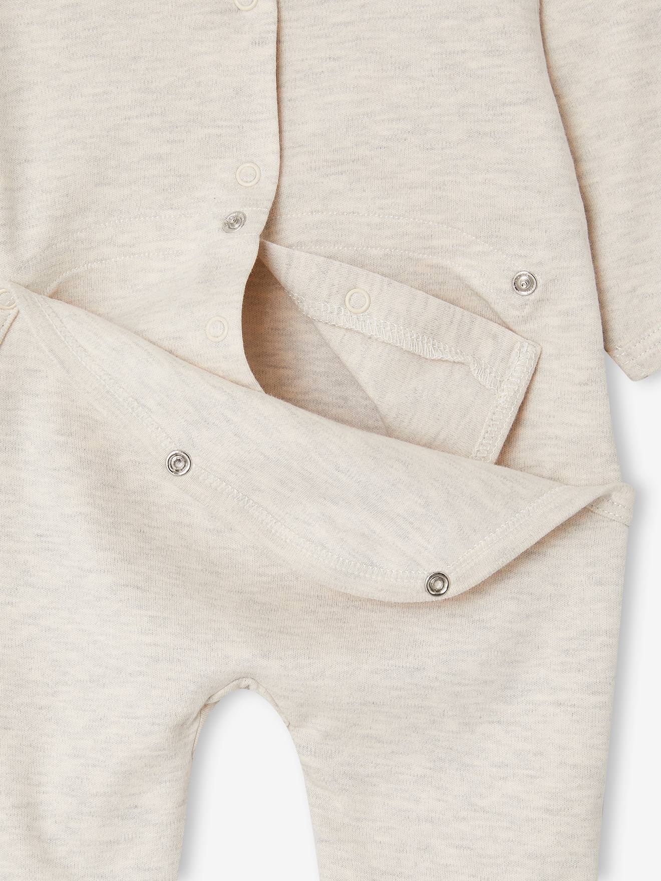 Vertbaudet 2er-Pack Baby Jersey-Strampler - salbeigrün