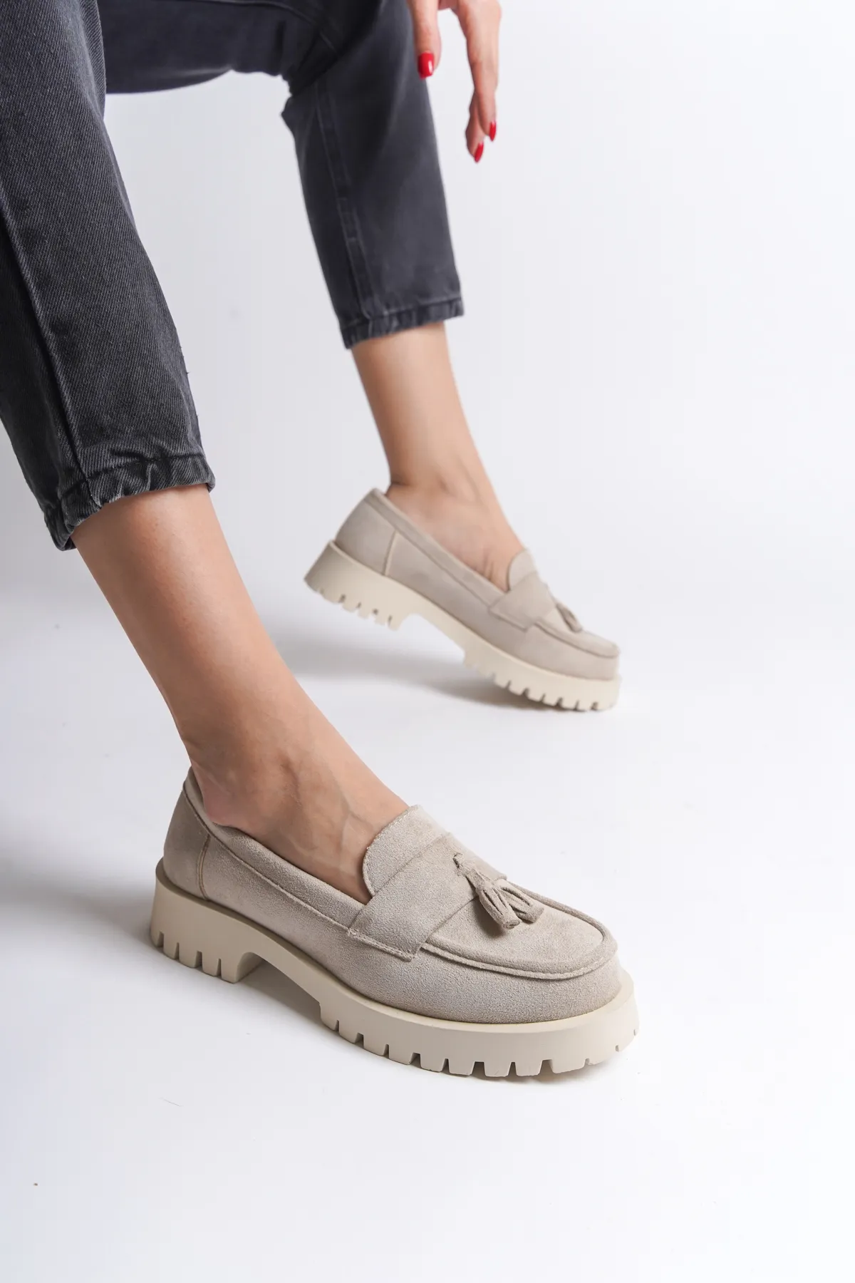 Capone Outfitters  Trak Sole Damen-Loafer mit Quasten