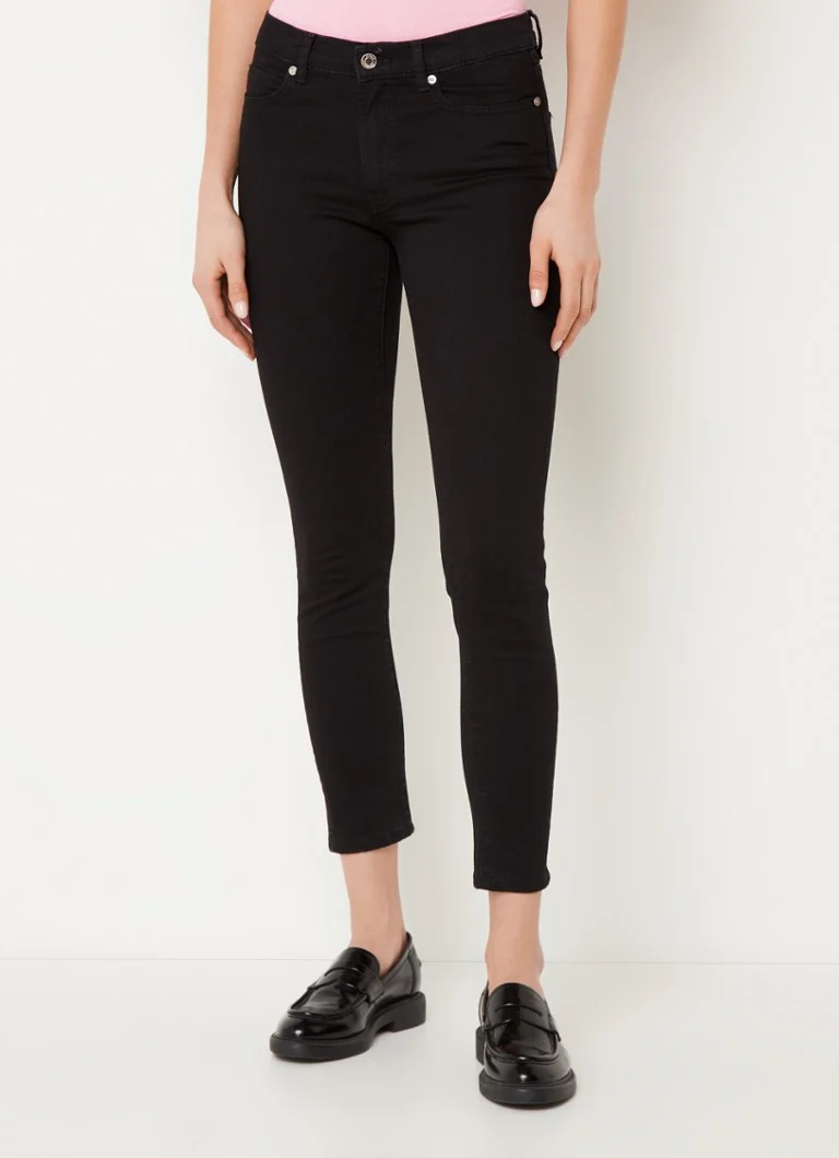 Blugi HUGO BOSS 932 cu talie medie, croială slim, de culoare spălată