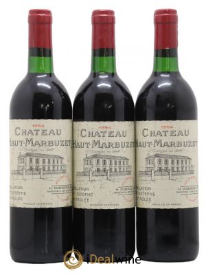 Château Haut Marbuzet  1994 - Lot de 3 Bouteilles