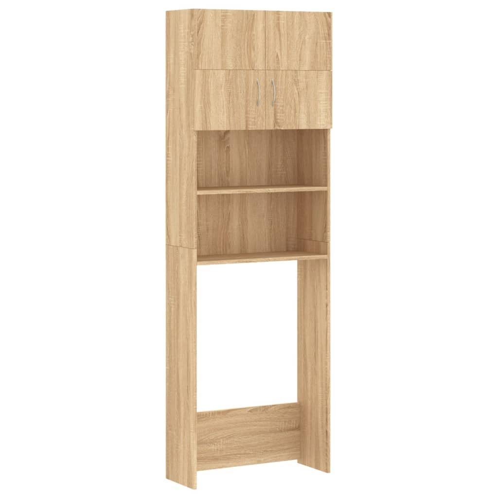vidaXL Waschmaschinenumbauschrank Waschmaschinenschrank-Set Sonoma-Eiche Holzwerkstoff