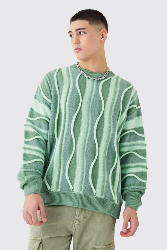 Oversize Jacquard-Pullover
