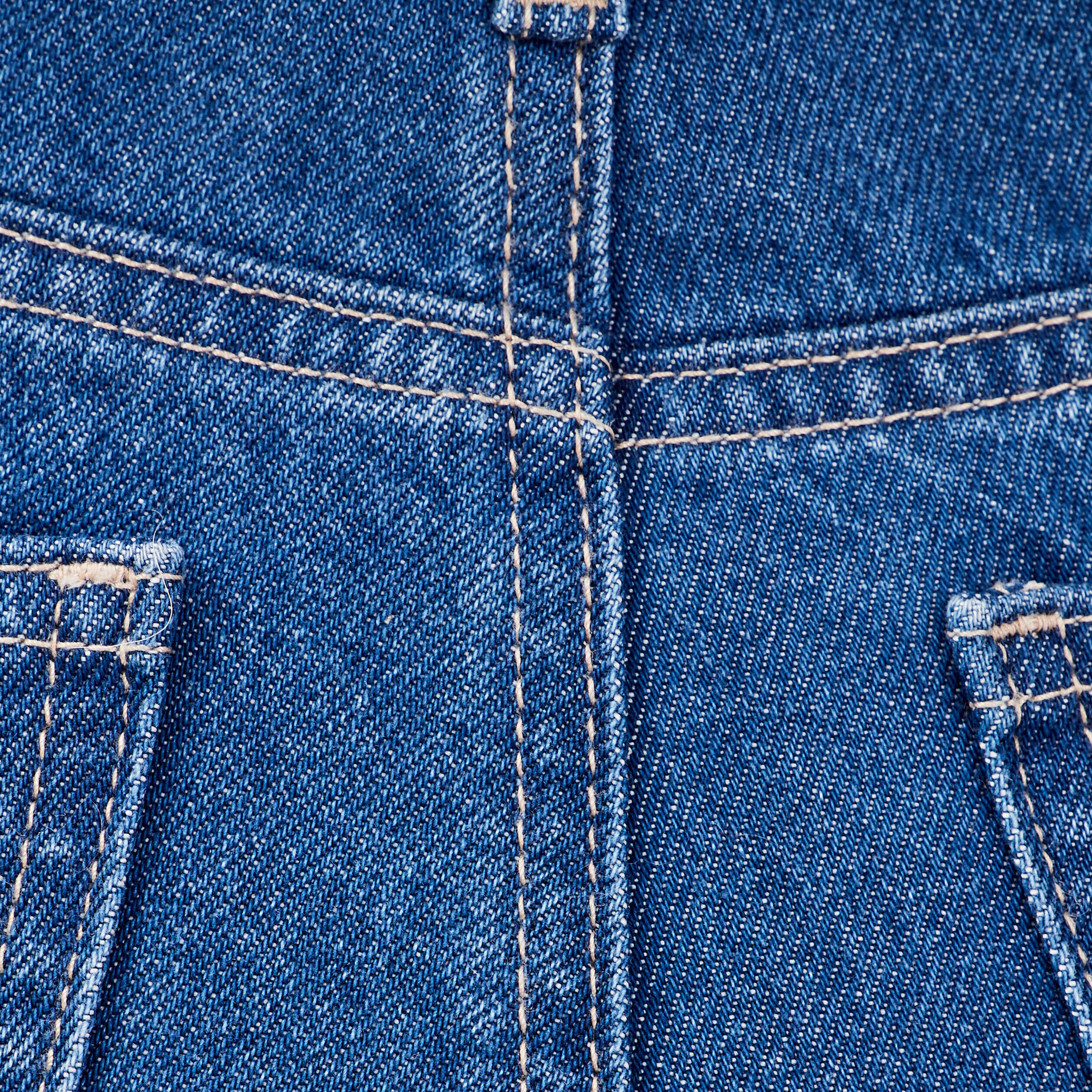 Jeans regular boutonné 7/8ème denim double stone femme | Cache Cache