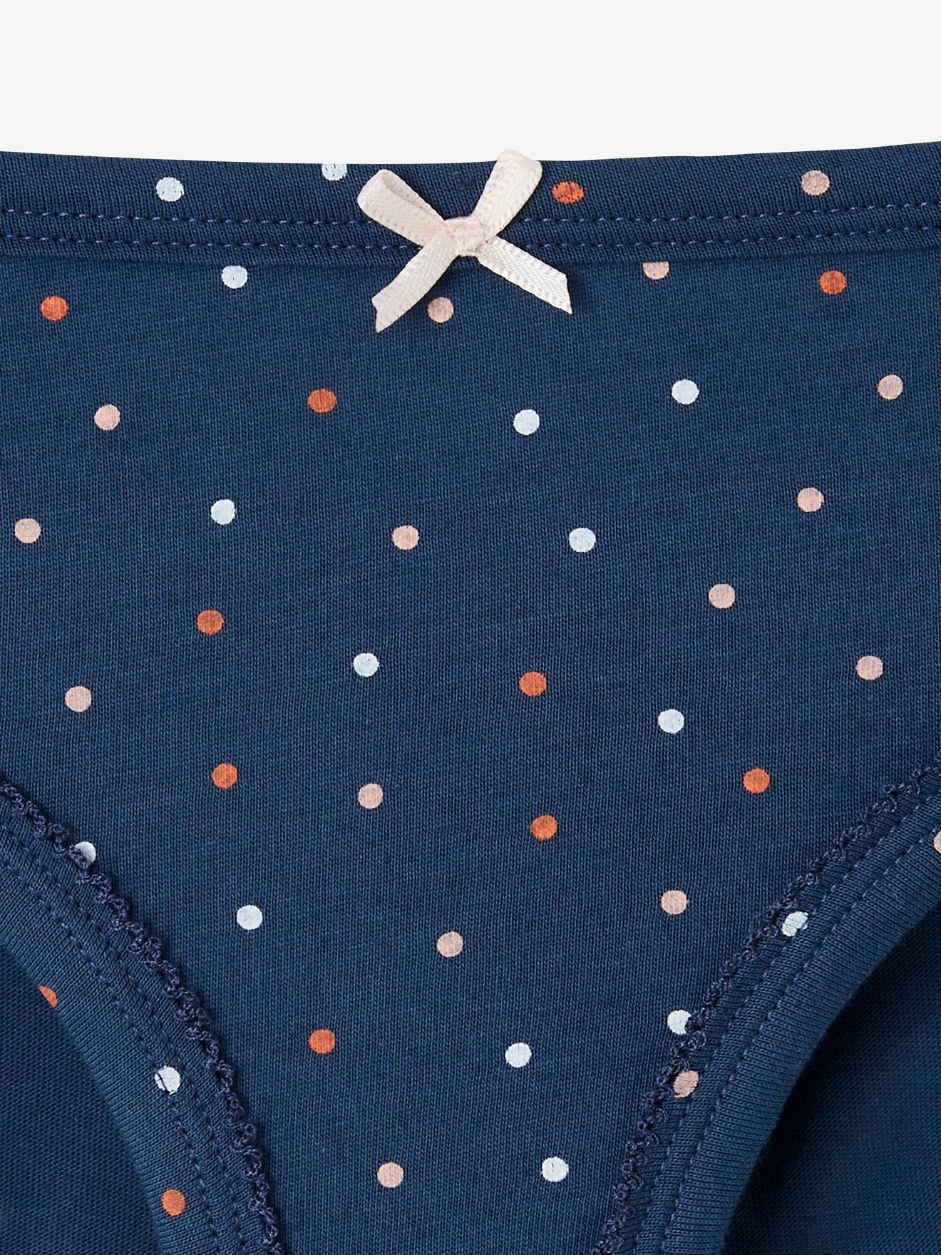 Lot de 5 culottes fille fantaisie lot ivoire
