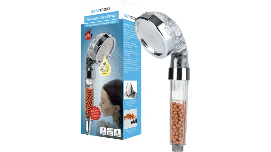 EASYMAXX Duschkopf Spa 3in1