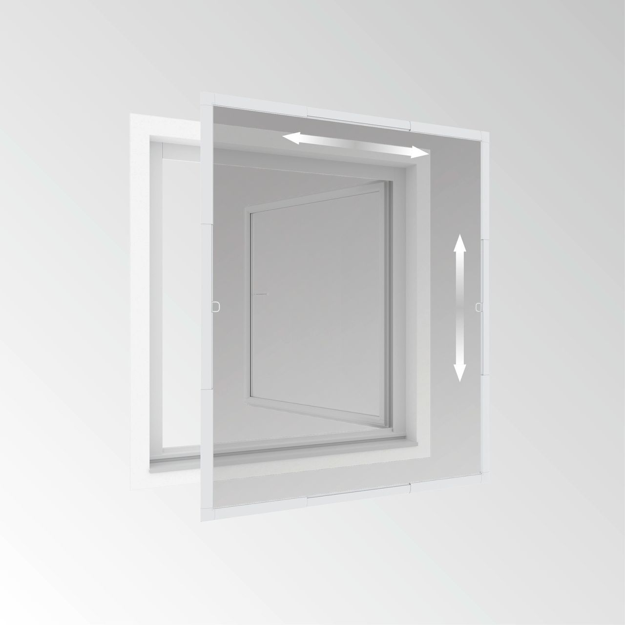 Powertec Rahmen Fenster Flexi Fit 100x120 Weiß