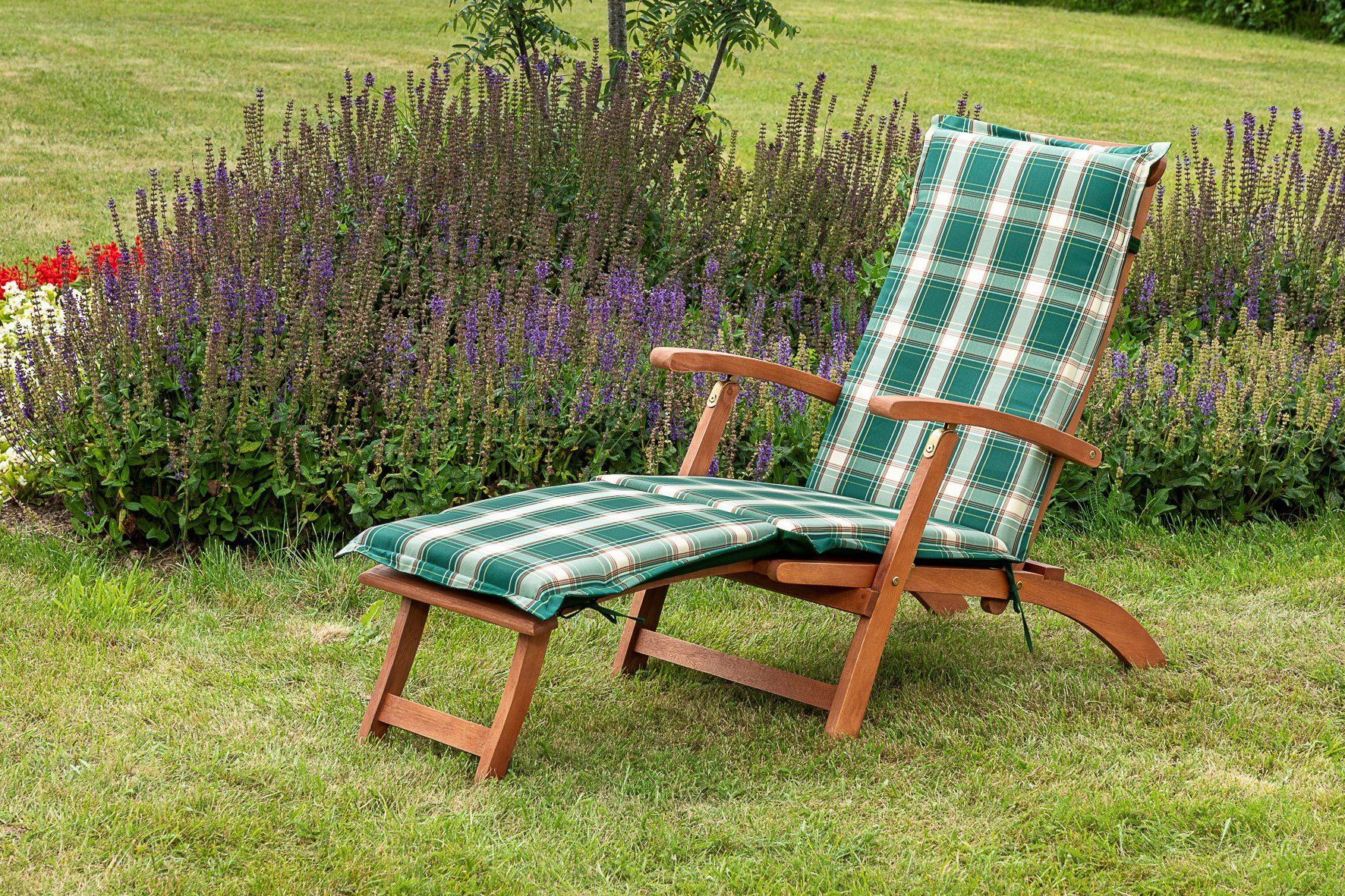 MERXX Gartensessel Deckchair (Set, 2-St., 1x Sessel, 1x Auflage), inkl. Wendeauflage