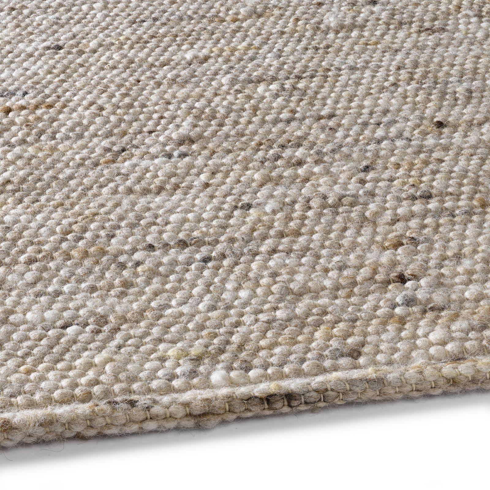 Wollteppich Hand-Webteppich, TaCa Home, rechteckig, Höhe: 10 mm, gewalkte Schurwolle Wohnzimmer Schlafzimmer Esszimmer 060x090cm