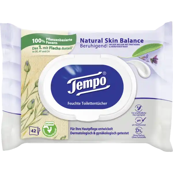 Feuchte Toilettentücher Natural Skin Balance