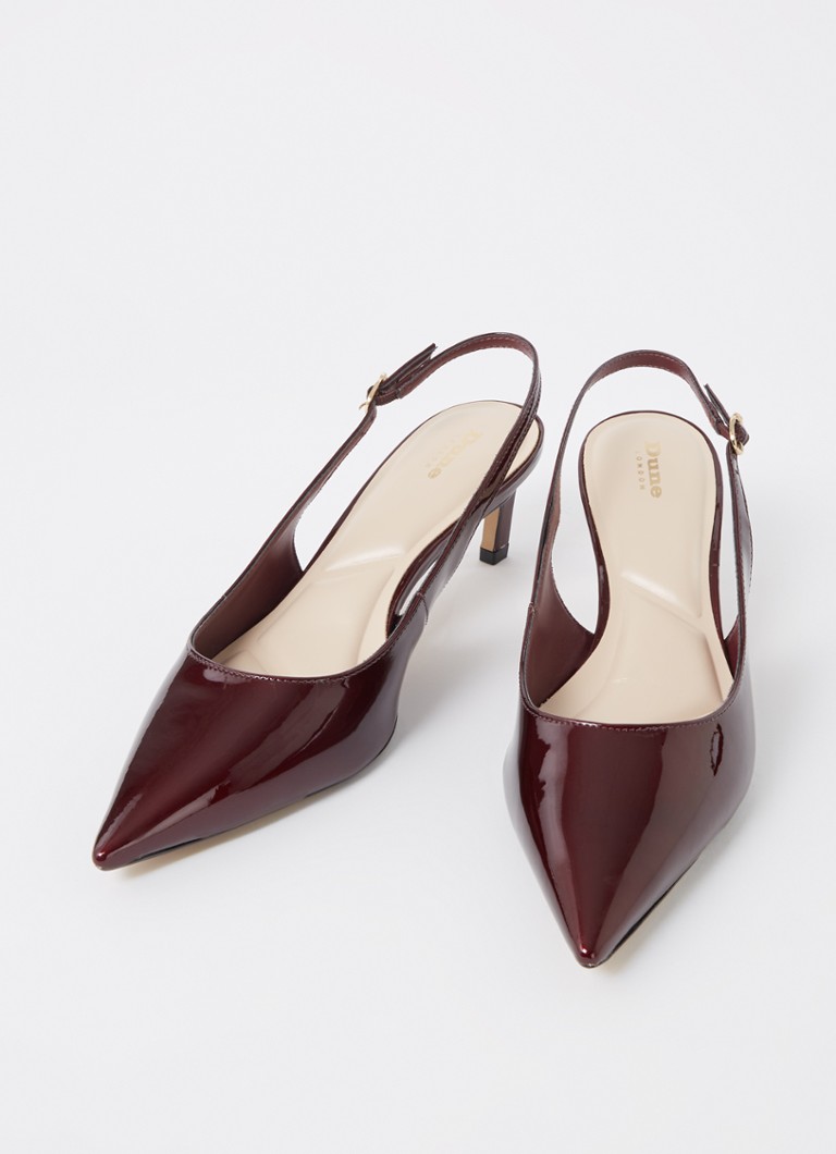 Dune London Celinna patent leather slingback
