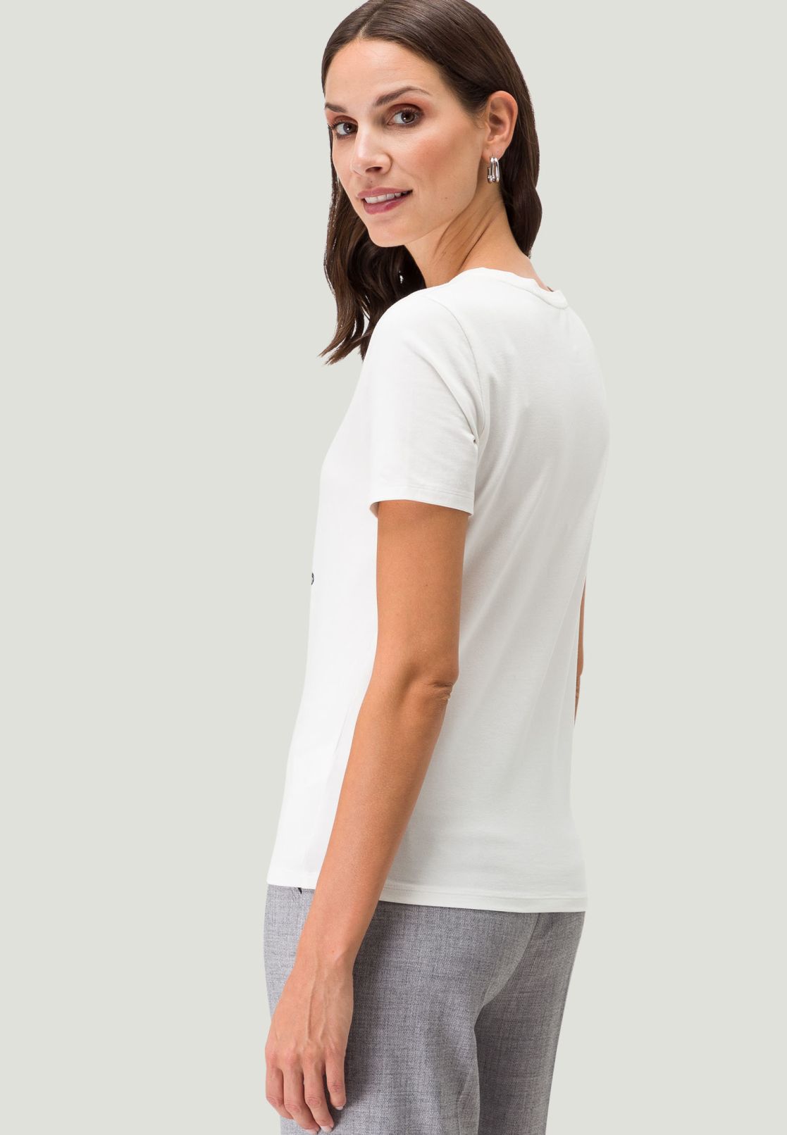 Baumwollshirt mit Motivprint