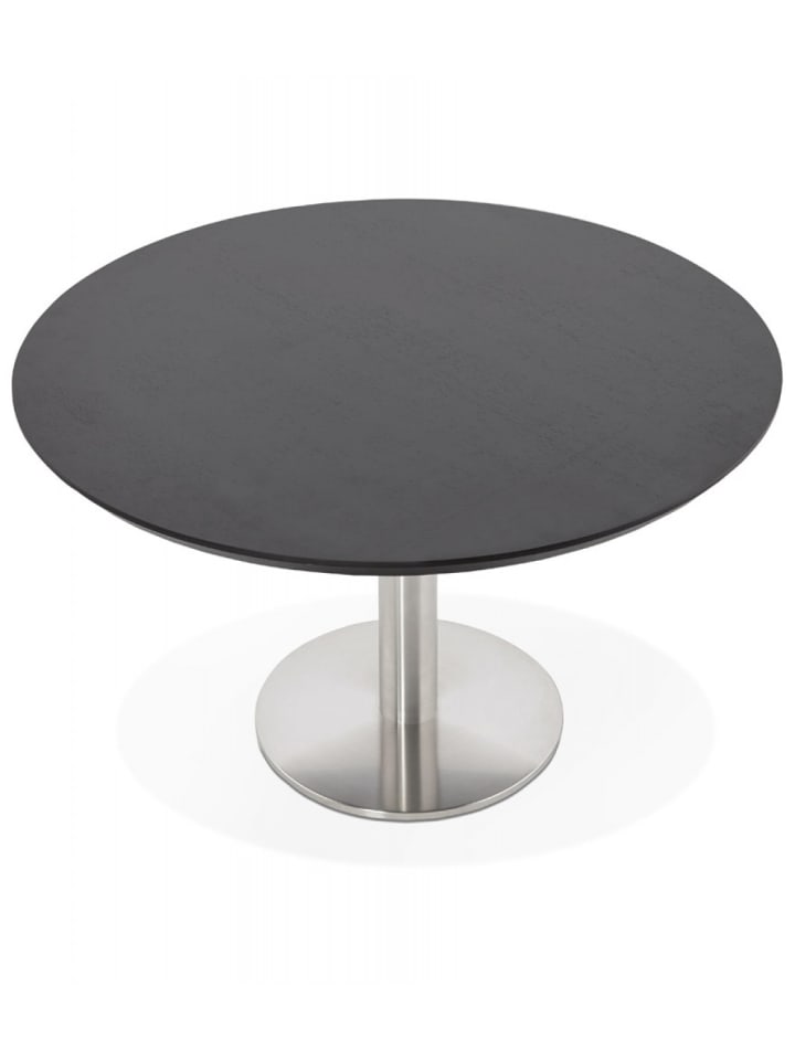 KADIMA DESIGN Couchtisch Rund Holz Metall | Moderner Stil in Schwarz günstig kaufen onesize