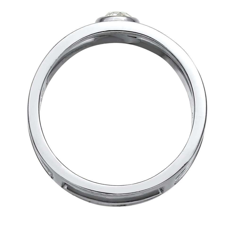 Elli PREMIUM Elli PREMIUM Bague Double avec des Cristaux Bague Femme - (925/1000) Argent Bague