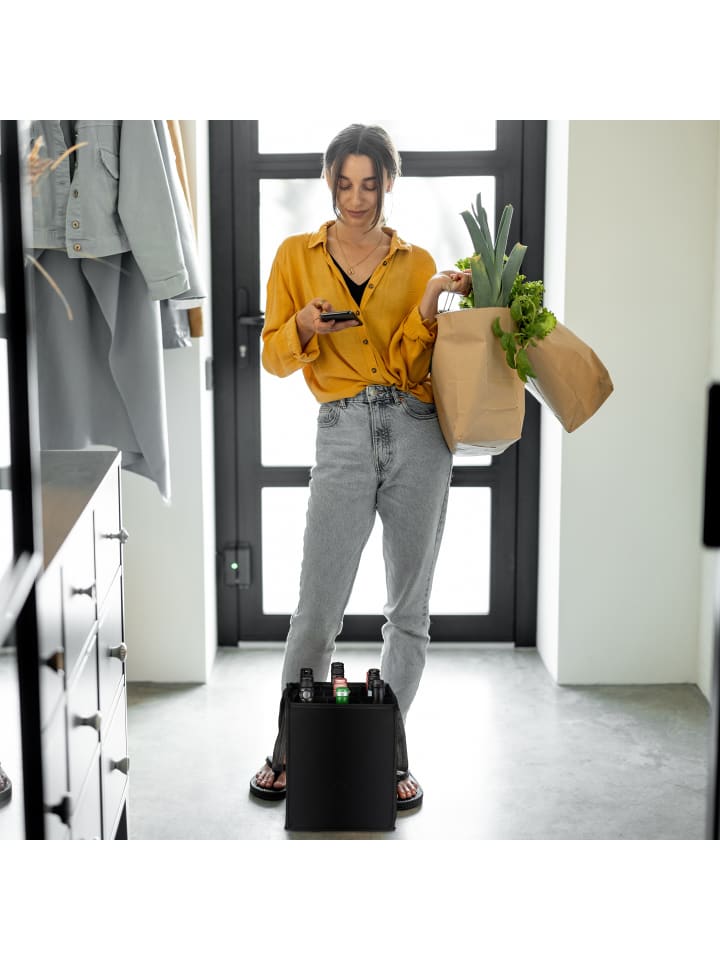relaxdays 2 x Flaschentasche in Schwarz günstig kaufen onesize
