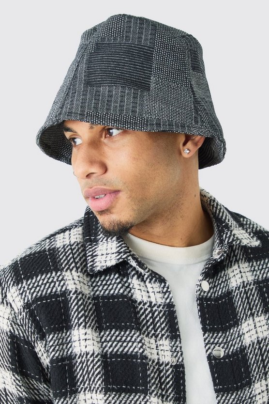 Patchwork Denim-Anglerhut