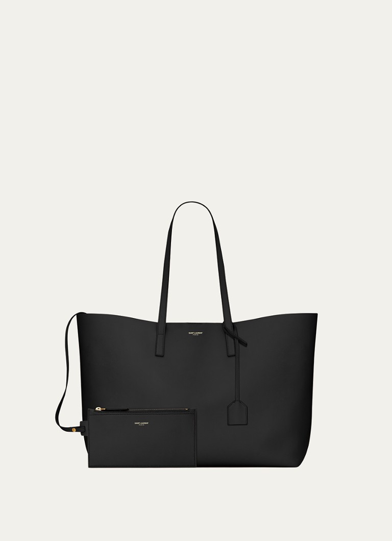 Geantă de mână Saint Laurent East/West din piele de vițel.