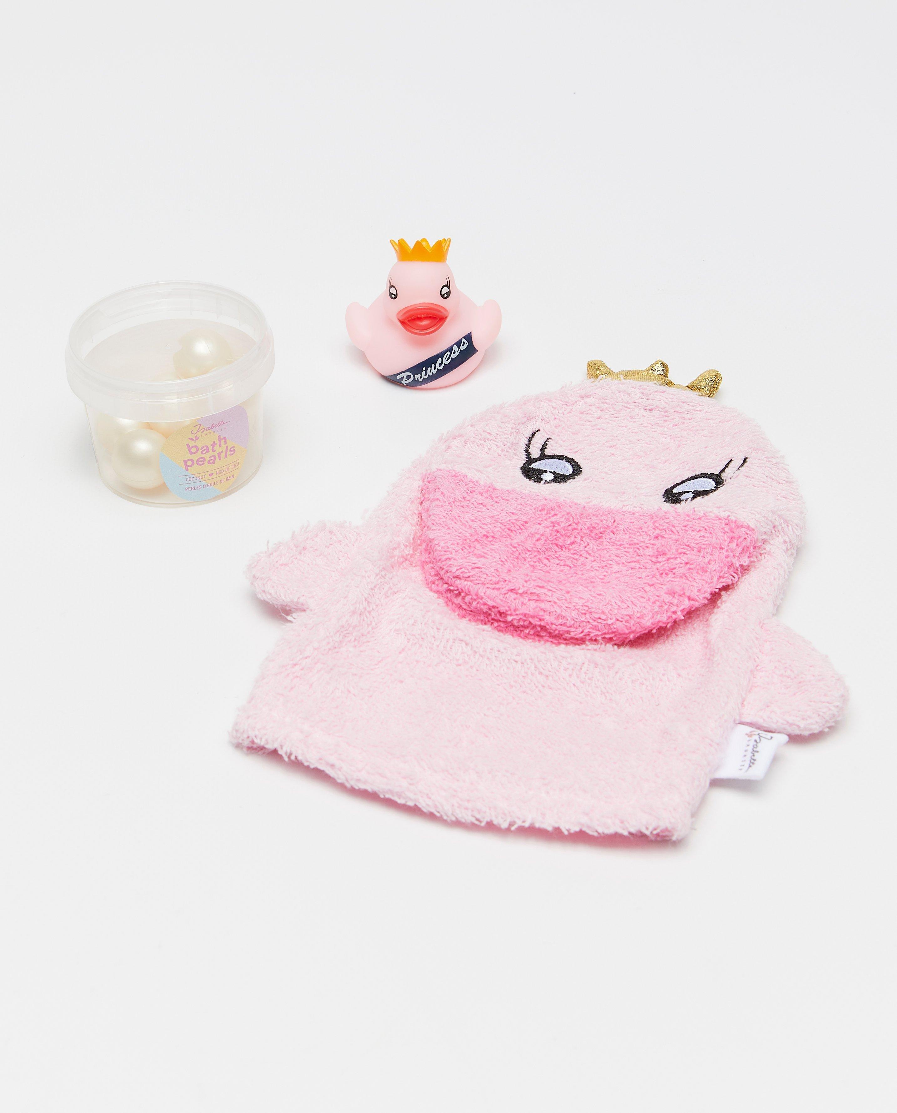 Set cadou de articole de baie Isabelle Laurier roz deschis