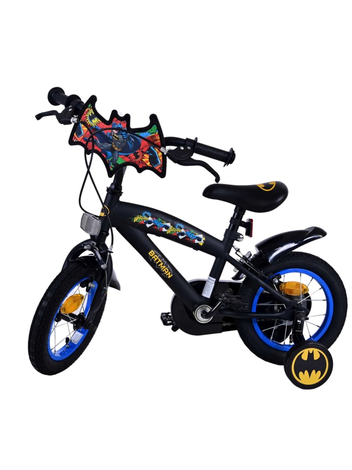 Volare Kinderfahrrad Batman für Jungen 12 Zoll Kinderrad in Schwarz Fahrrad 3 Jahre günstig kaufen onesize