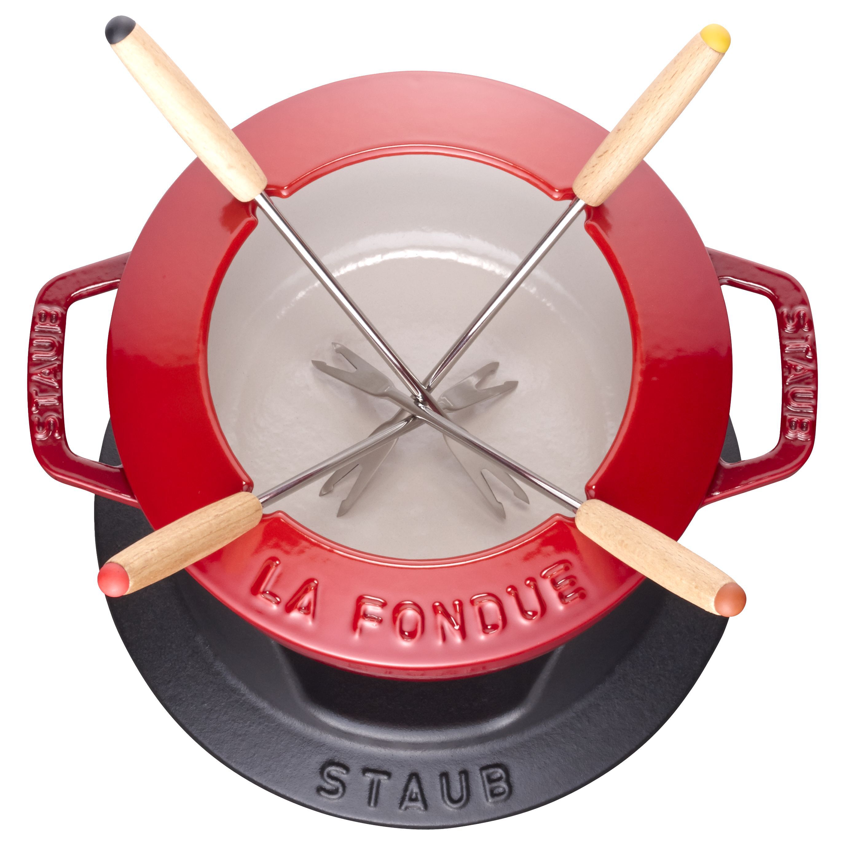 Fondue Set 16 cm, Kirsch-Rot