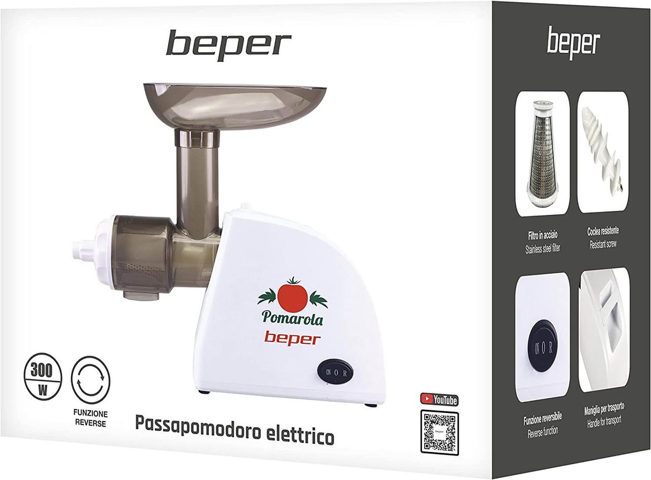 beper BP.720 elektrische Tomaten Saftpresse Tomatenpresse Entsafter Tomatensauce Vitaminschonend