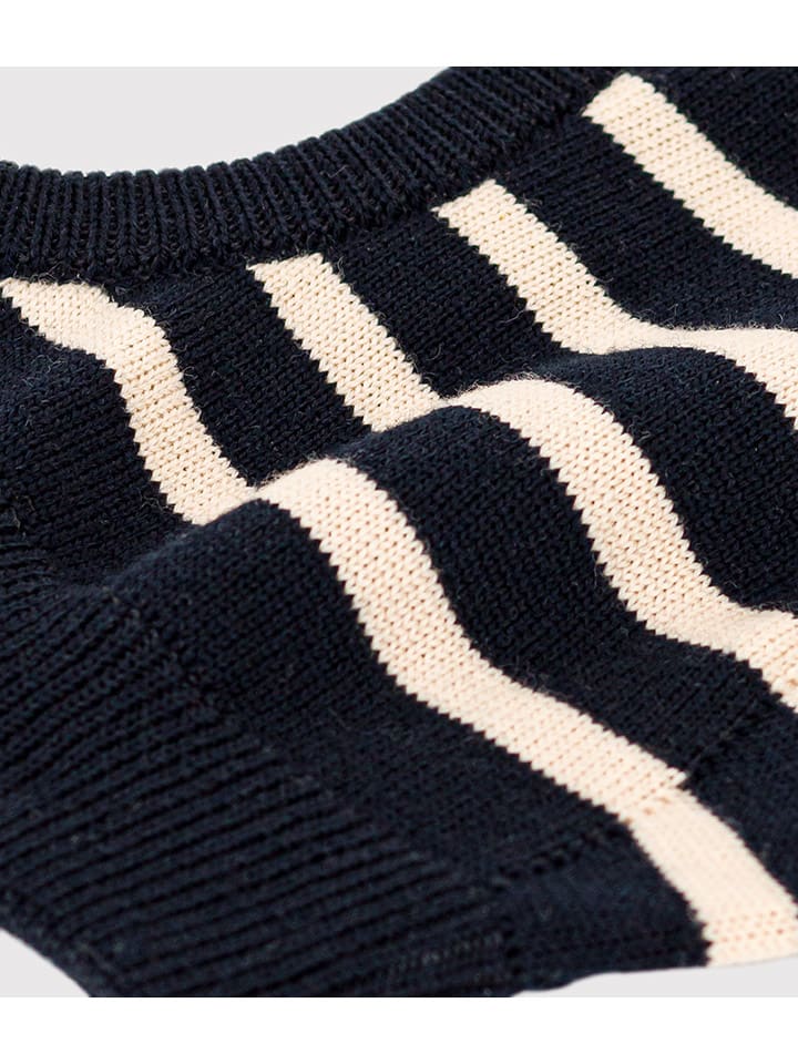 PETIT BATEAU Balaclava in Dunkelblau/ Creme günstig kaufen