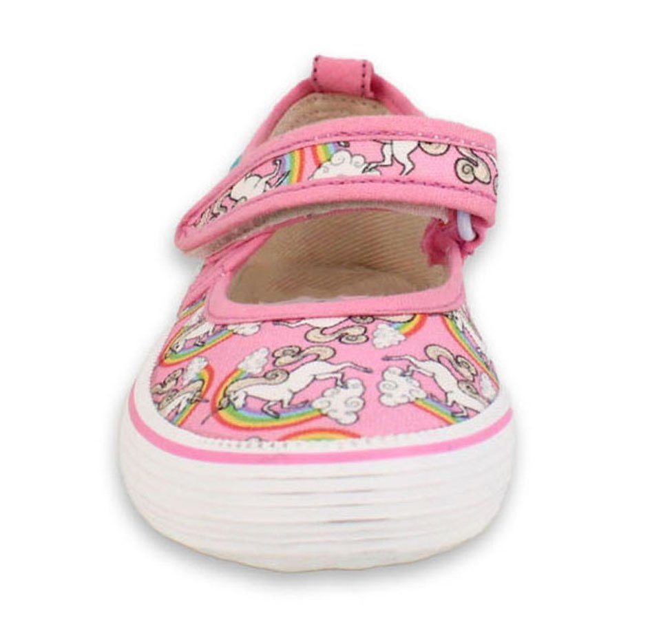 Beck Leichter Leinenschuh Rainbow Hausschuh (für drinnen und draußen geeignet) Obermaterial + Futter aus 100% Baumwolle