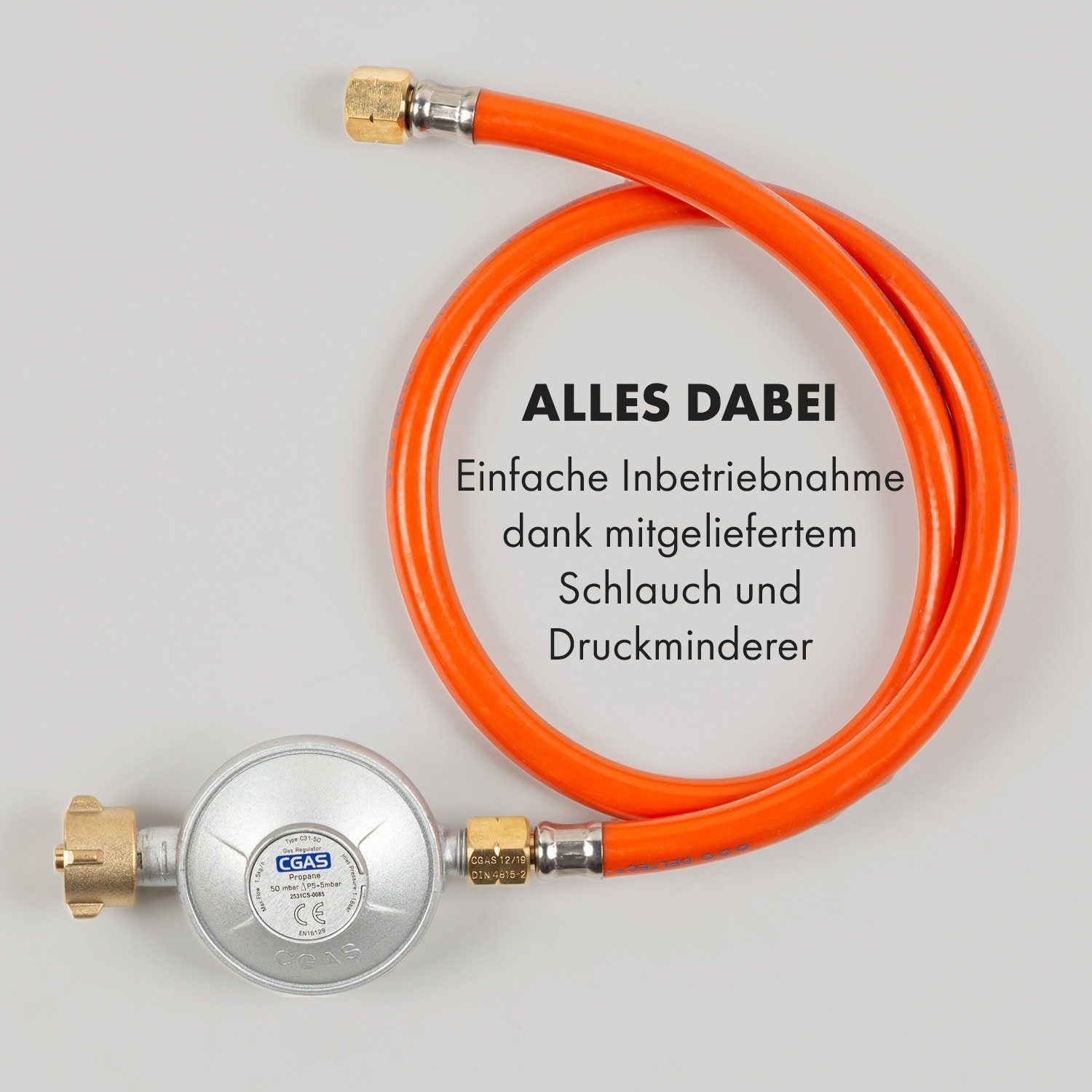 Klarstein Gas-Kochfeld Goldflame 4 Gaskochfeld 4-flammig Messing-Brenner Glaskeramik schwarz CP11-Goldflame-4, Einbau Gas Kochfeld Gasherd 4 Platten Kochplatte Einbaukochfeld