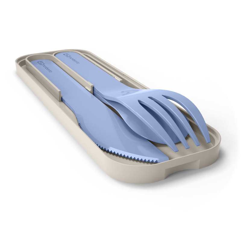 Set de 3 couverts bleu Monbento