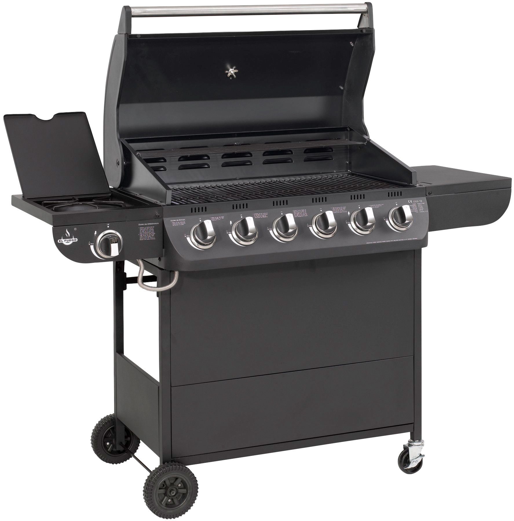 El Fuego Gasgrill Columbus 6+1, BxTxH: 140x58,5x107,5 cm