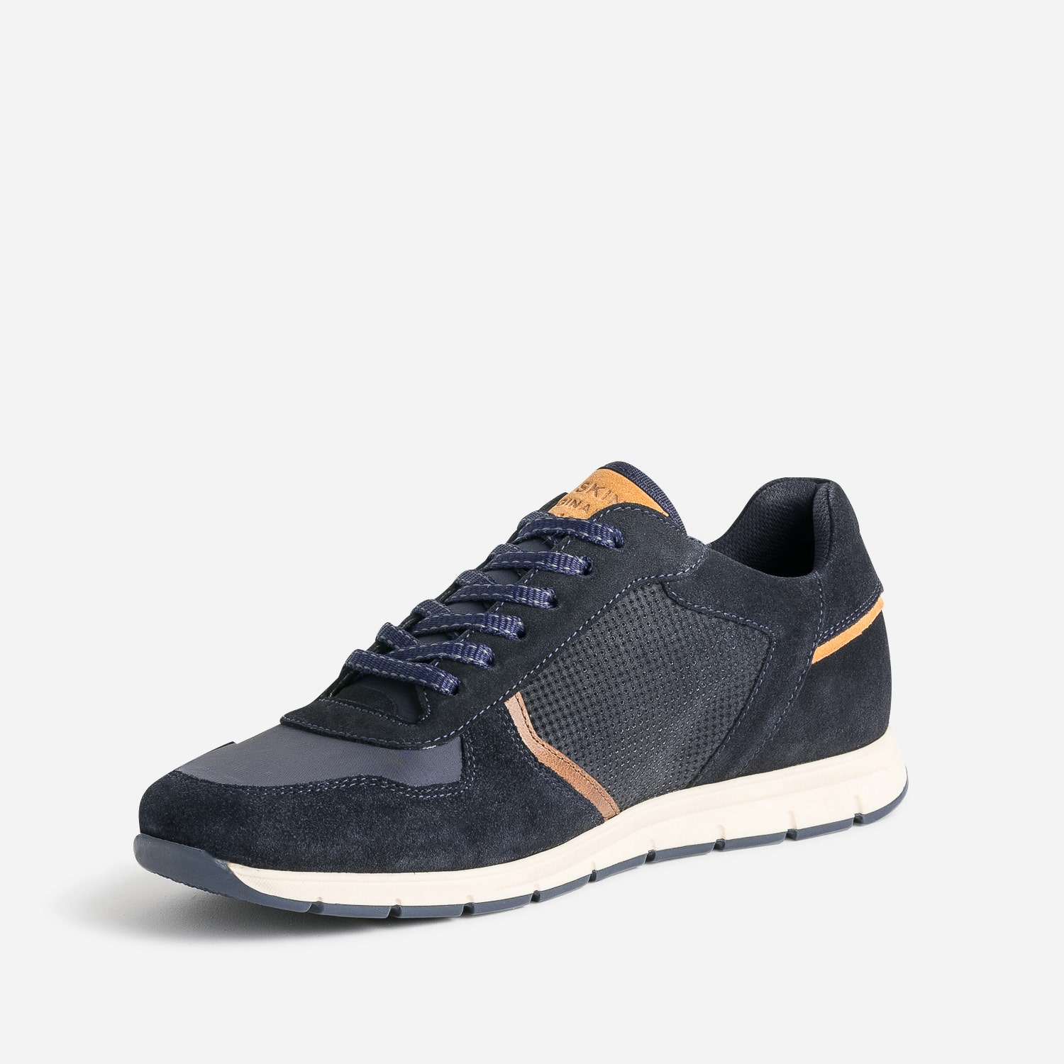Tennis REDSKINS marine en cuir velours