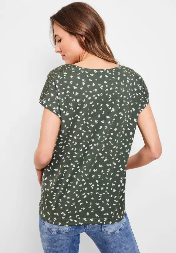 CECIL T-Shirt mit Smokdetails