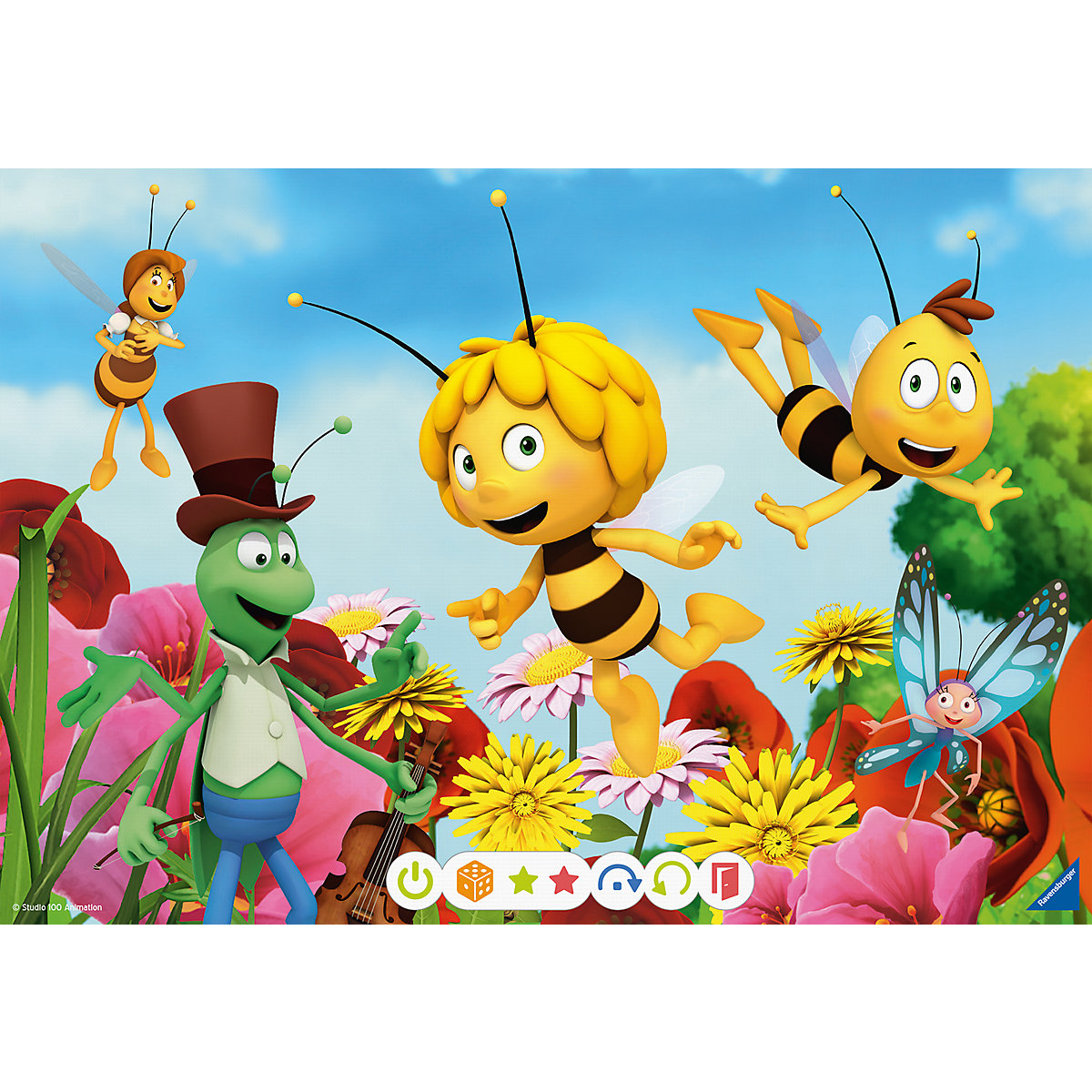 tiptoi® Puzzle für kleine Entdecker: Die Biene Maja, 2 x 24 Teile
