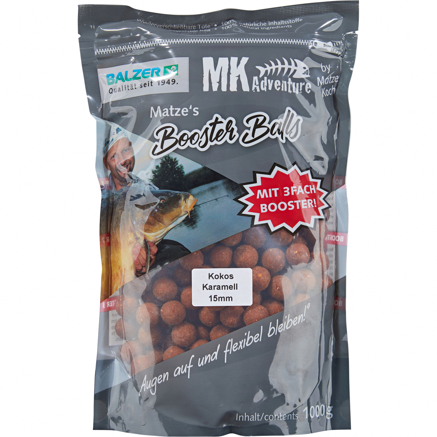 Matze Koch Boilies MK Adventure Booster Balls (Kokos/Karamell)