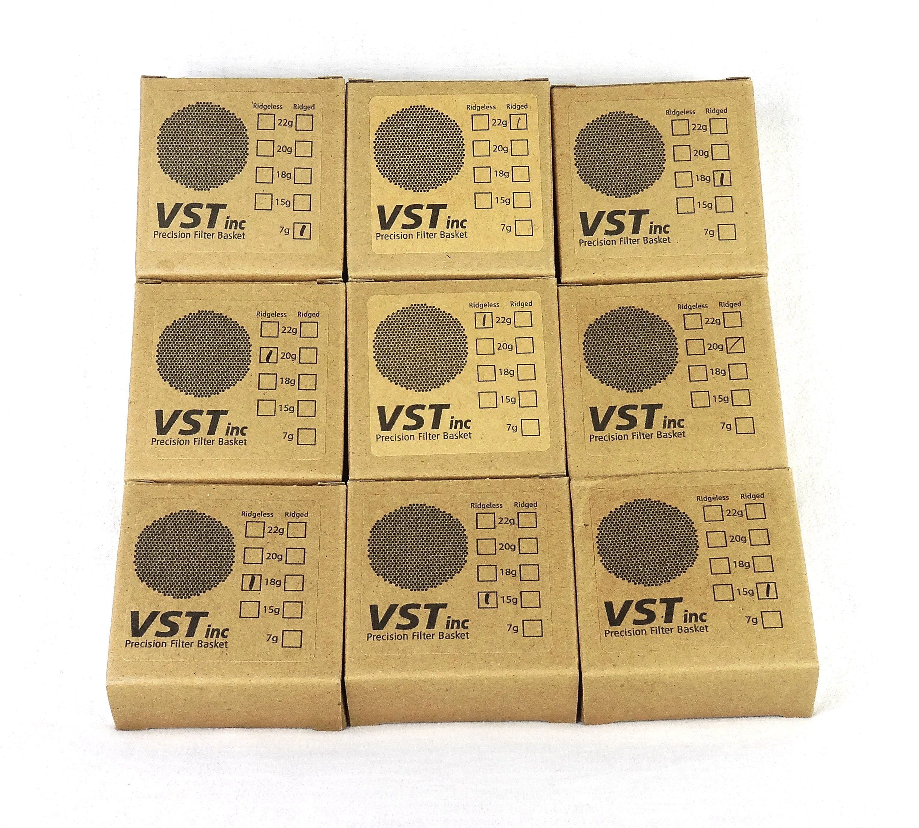 Moka Consorten Espressomaschine VST Profi Präzisions-Siebe, E61, 7 bis 25 gr