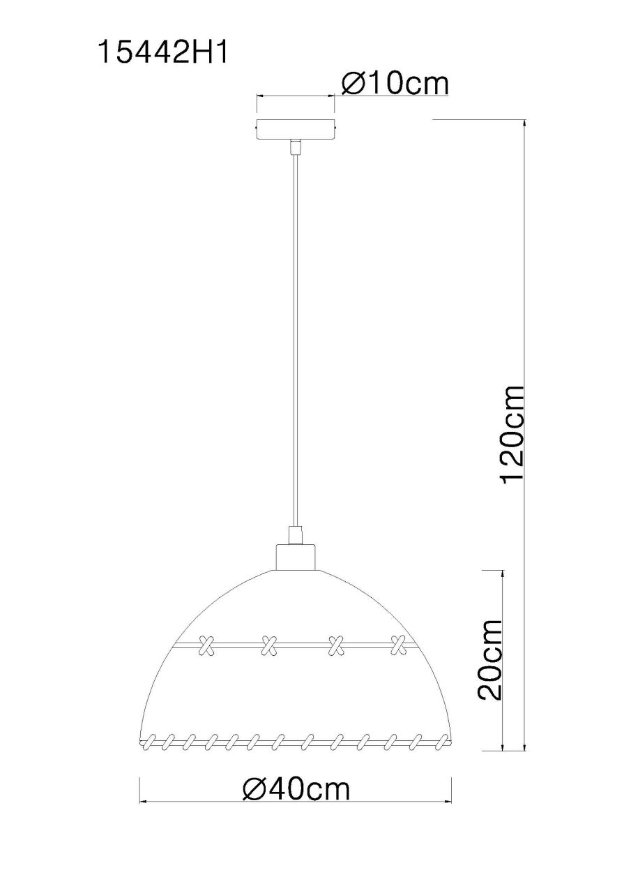 Globo Lighting - REX - Hängeleuchte Metall schwarz matt, 1x E27
