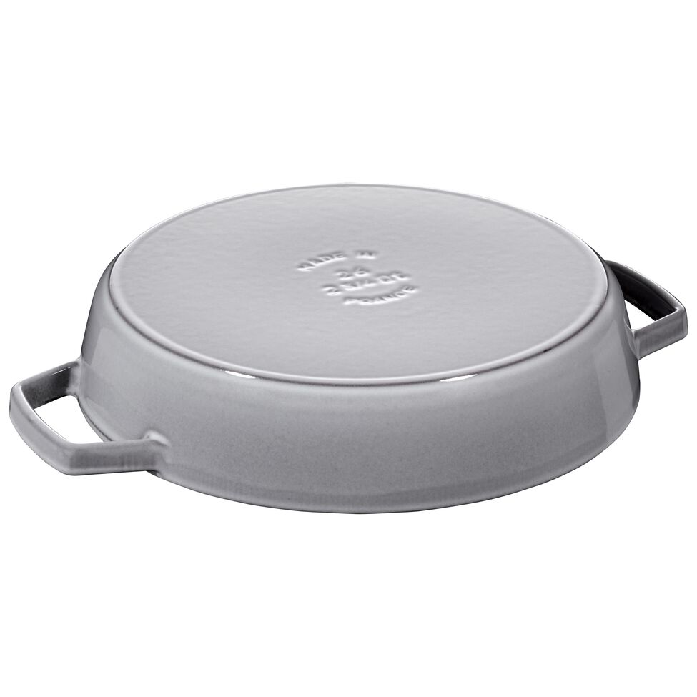 Bratpfanne 26 cm, Gusseisen, Graphit-Grau
