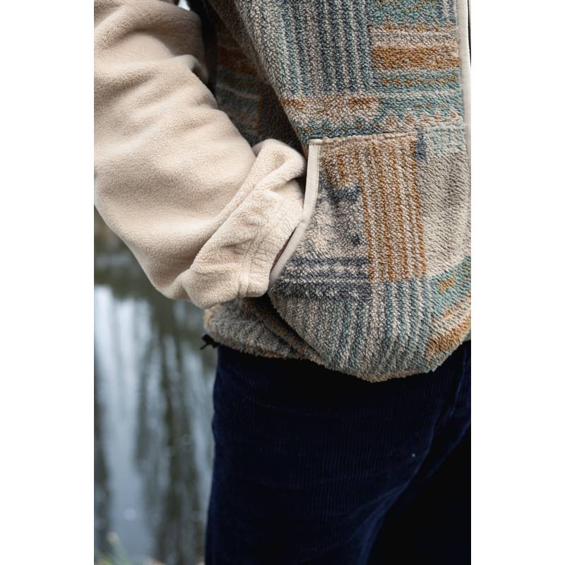 RUSTY SHAG PANELED FULL ZIP FLEECE Fleecejacke Herren