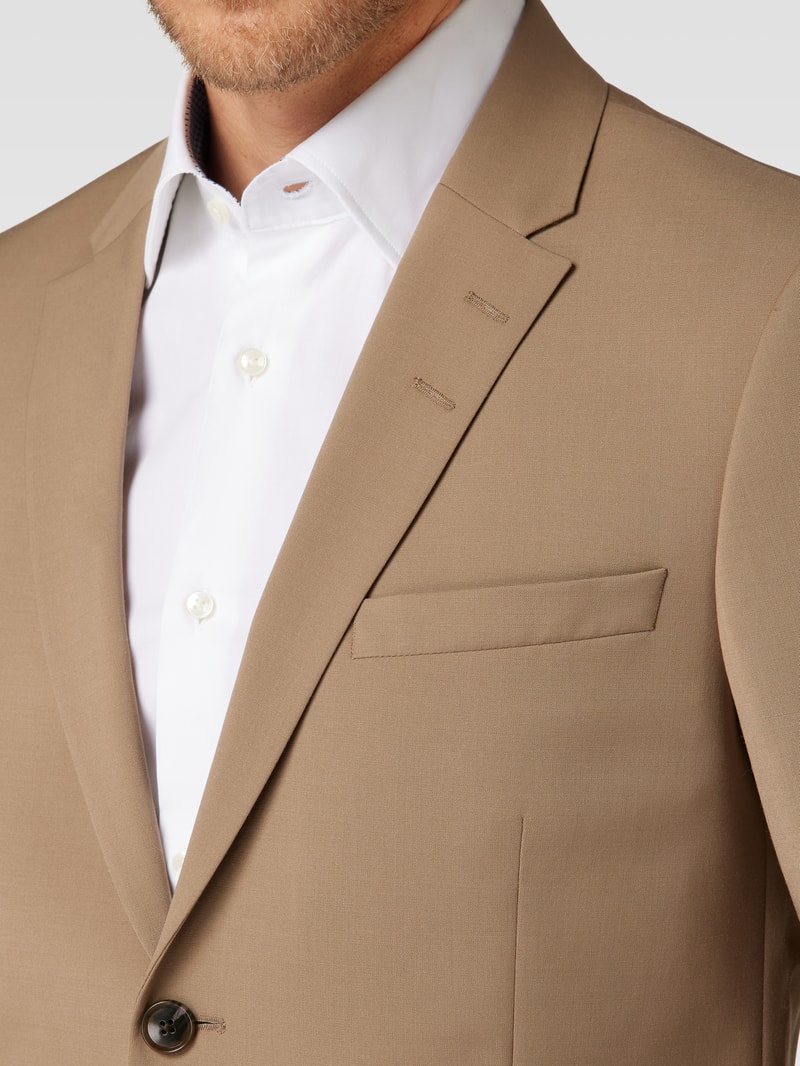 Anzug mit Reverskragen in beige