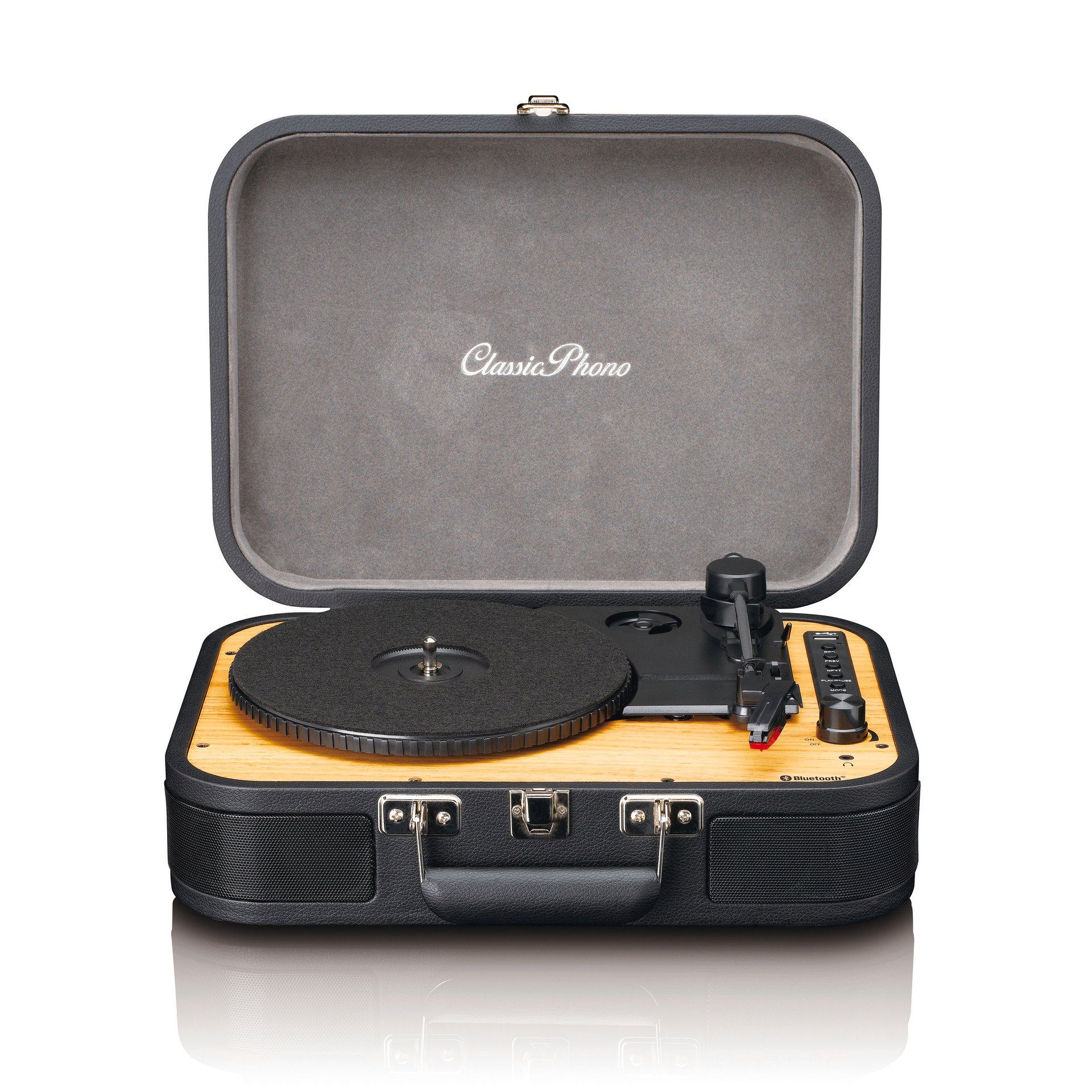 Lenco TT-116 Koffer-Plattenspieler Retro-Stil mit Bluetooth und USB Plattenspieler (Bluetooth)