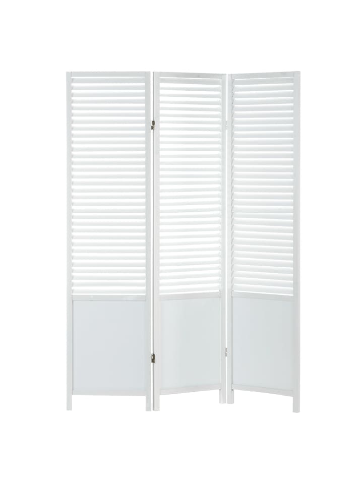 Homestyle4u 3-tlg. Paravent in Weiß 130x175 cm günstig kaufen onesize