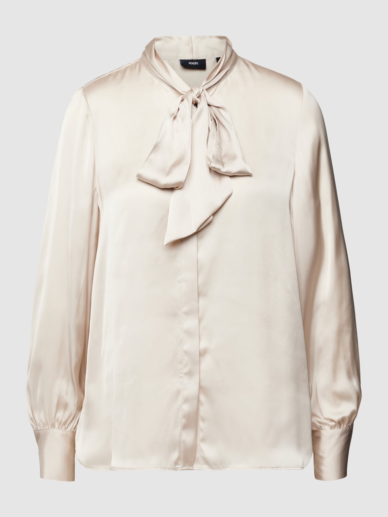 Bluse mit Zierschleife in ecru