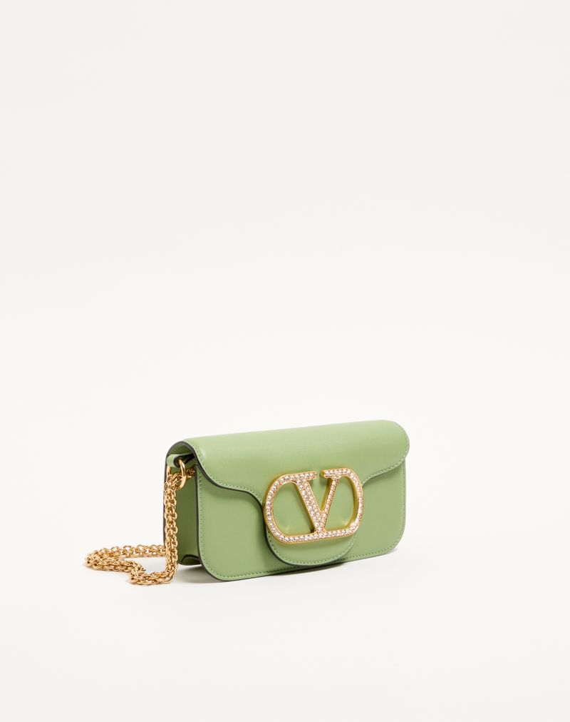 Valentino Garavani Locò lille skuldertaske med juvellogo