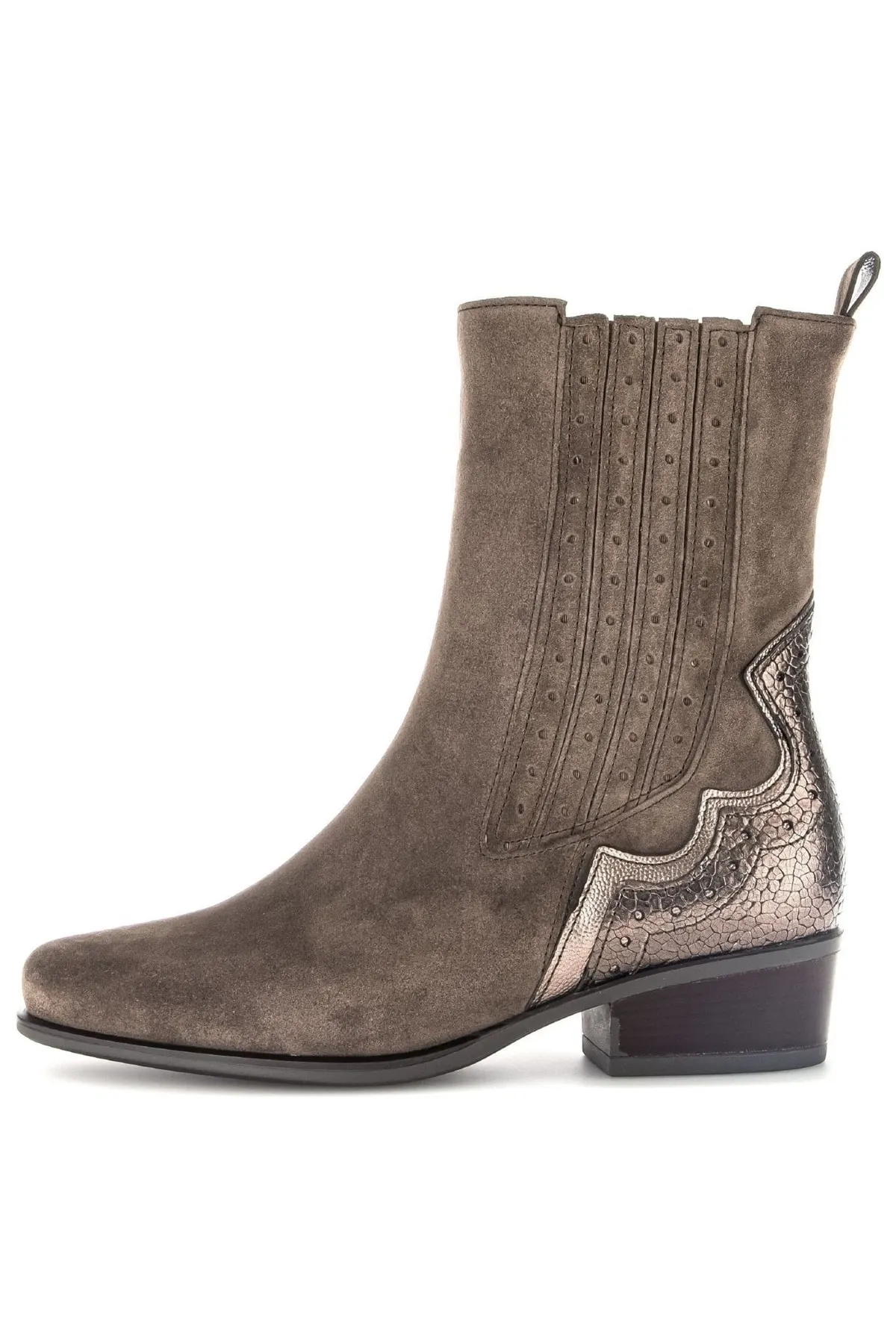 GABOR  Stiefelette - Braun - Blockabsatz