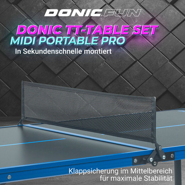 Tischtennisplatten-Set Midi Portable Pro