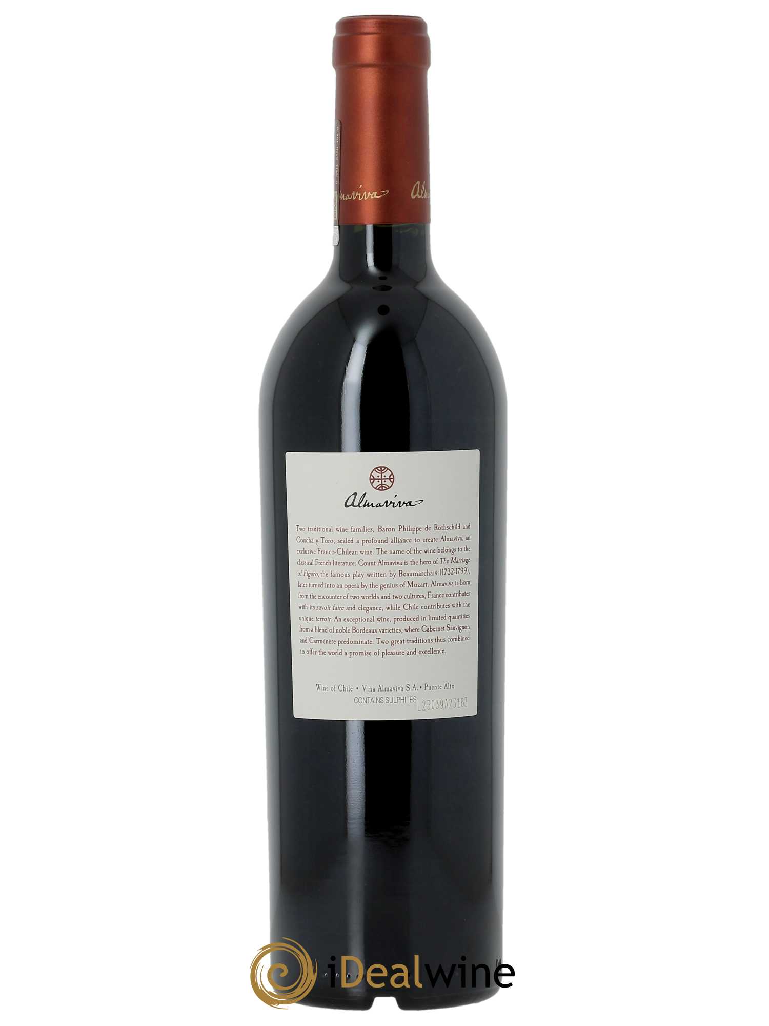 Chili Almaviva Baron P. de Rothschild Concha y Toro  2021 - Lot de 1 Bouteille