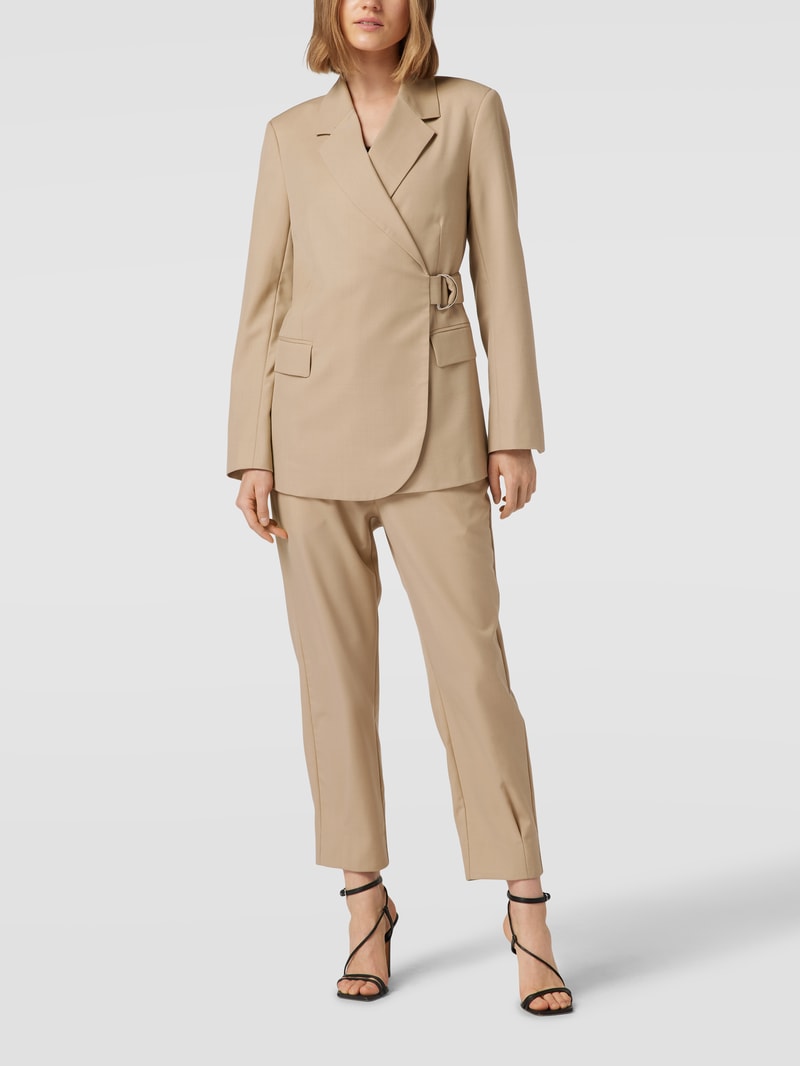 Hose mit französischen Eingrifftaschen in beige