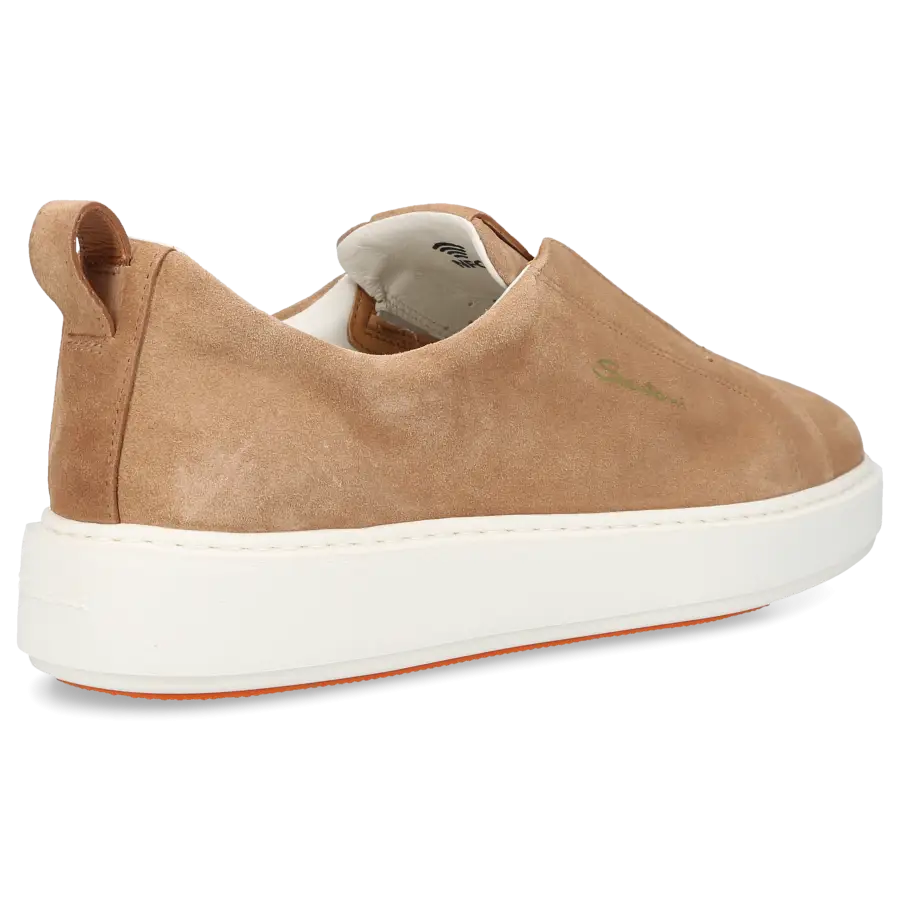 Santoni - Sneaker Slip on 61224 Kalbsleder - beige