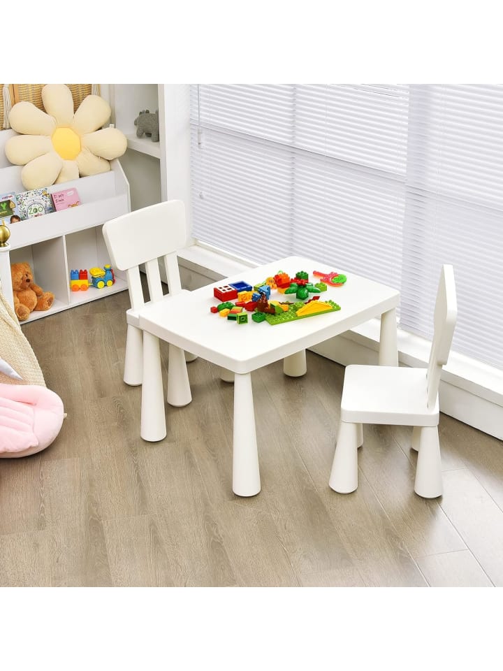 COSTWAY Sitzgruppe 3 tlg. Set in Weiß günstig kaufen onesize