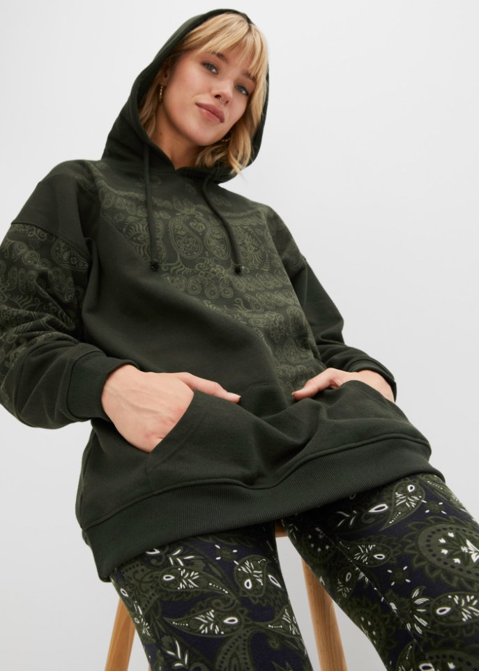 Kapuzensweatshirt mit Druck