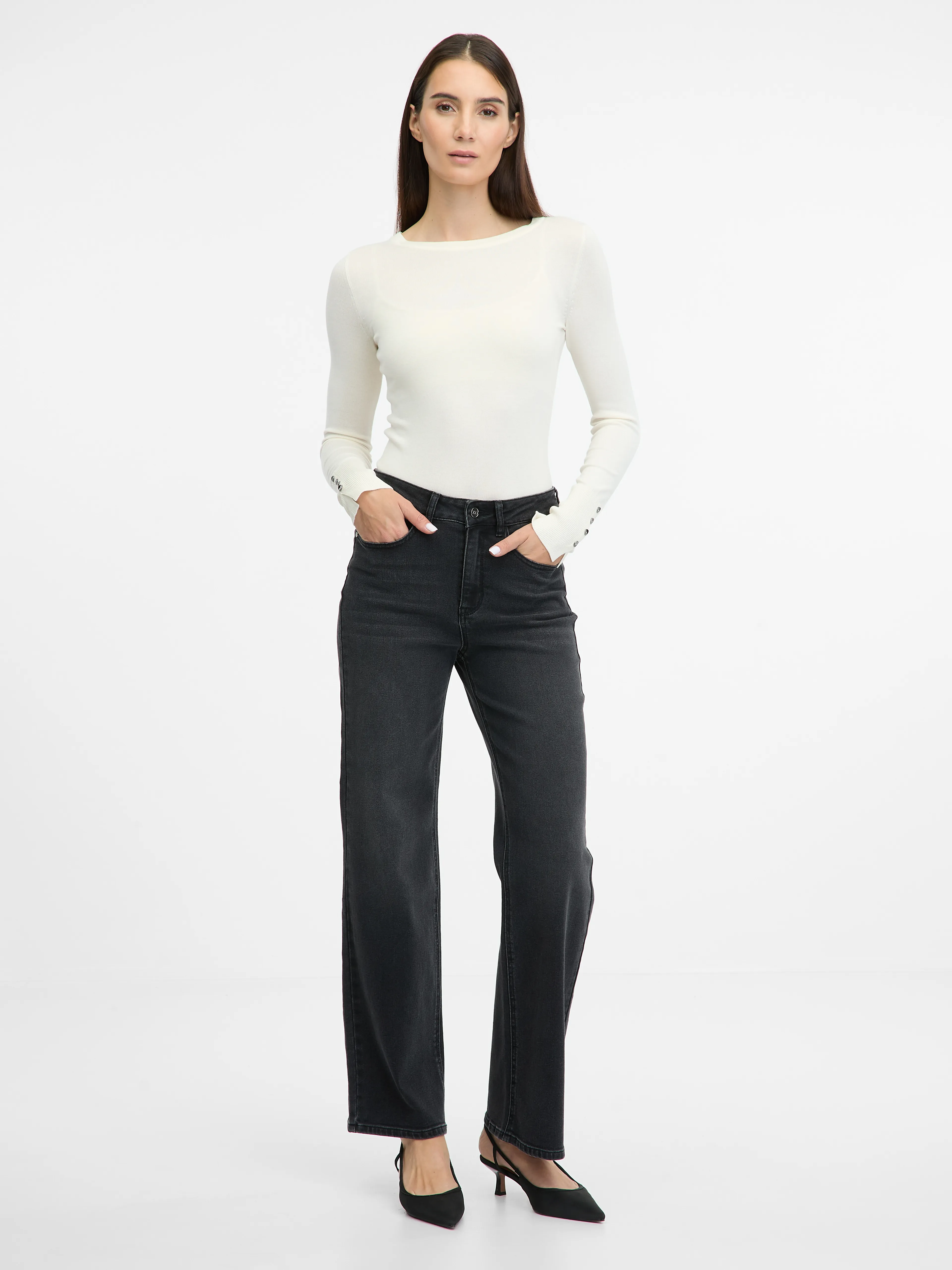 Cremefarbener Damenpullover ORSAY